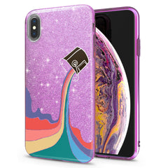 Lex Altern iPhone Glitter Case Rainbow Paint