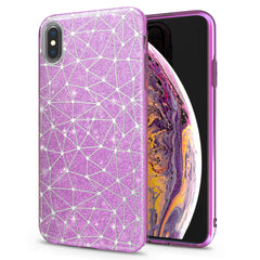 Lex Altern iPhone Glitter Case Wite Lines Pattern