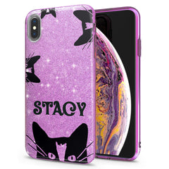 Lex Altern iPhone Glitter Case Cute Black Cats