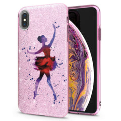 Lex Altern iPhone Glitter Case Watercolor Ballerina