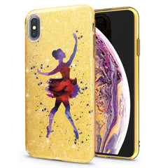 Lex Altern iPhone Glitter Case Watercolor Ballerina