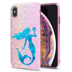 Lex Altern iPhone Glitter Case Blue Mermaid