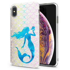 Lex Altern iPhone Glitter Case Blue Mermaid