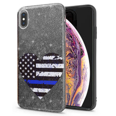 Lex Altern iPhone Glitter Case American Flag Police