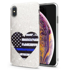 Lex Altern iPhone Glitter Case American Flag Police