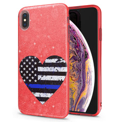 Lex Altern iPhone Glitter Case American Flag Police