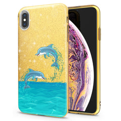 Lex Altern iPhone Glitter Case Jumping Dolphins