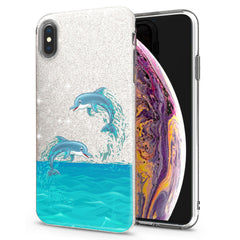 Lex Altern iPhone Glitter Case Jumping Dolphins