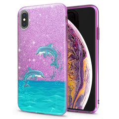 Lex Altern iPhone Glitter Case Jumping Dolphins