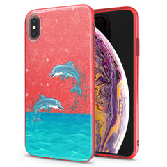 Lex Altern iPhone Glitter Case Jumping Dolphins