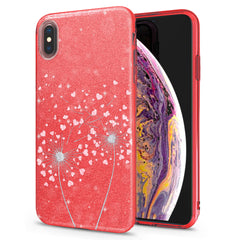 Lex Altern iPhone Glitter Case Flower with Hearts