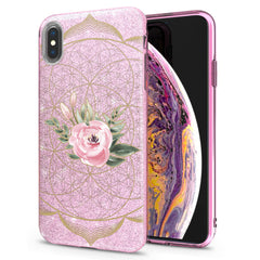 Lex Altern iPhone Glitter Case Pink Tea Rose