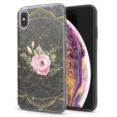 Lex Altern iPhone Glitter Case Pink Tea Rose