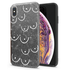 Lex Altern iPhone Glitter Case Eyes Line Art