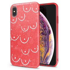 Lex Altern iPhone Glitter Case Eyes Line Art