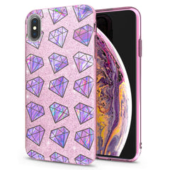 Lex Altern iPhone Glitter Case Purple Stones