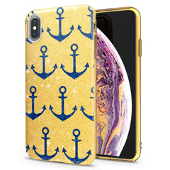 Lex Altern iPhone Glitter Case Anchor Pattern