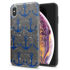 Lex Altern iPhone Glitter Case Anchor Pattern