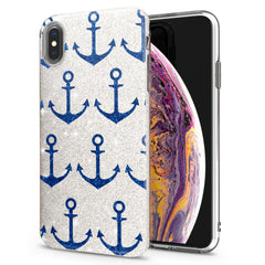 Lex Altern iPhone Glitter Case Anchor Pattern