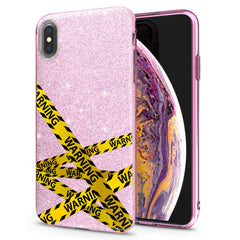 Lex Altern iPhone Glitter Case Warning Tipes