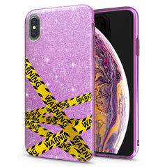 Lex Altern iPhone Glitter Case Warning Tipes