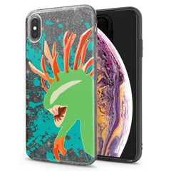 Lex Altern iPhone Glitter Case Green Monster