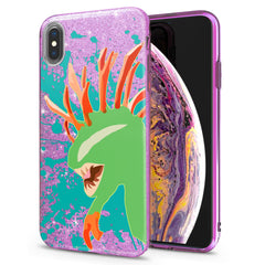 Lex Altern iPhone Glitter Case Green Monster