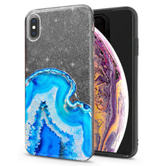 Lex Altern iPhone Glitter Case Blue Stone