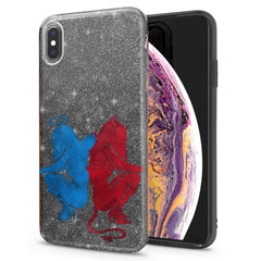 Lex Altern iPhone Glitter Case Angel and Devil