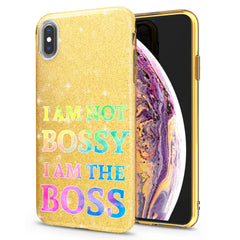 Lex Altern iPhone Glitter Case Boss Quote