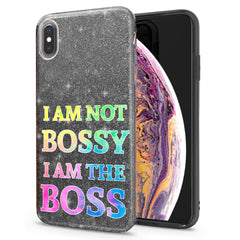 Lex Altern iPhone Glitter Case Boss Quote