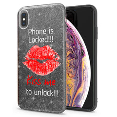 Lex Altern iPhone Glitter Case Quote Lips