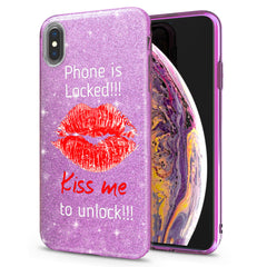 Lex Altern iPhone Glitter Case Quote Lips