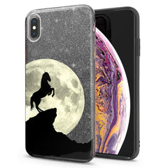 Lex Altern iPhone Glitter Case Moon Horse