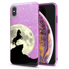 Lex Altern iPhone Glitter Case Moon Horse