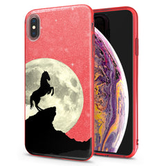 Lex Altern iPhone Glitter Case Moon Horse