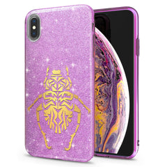 Lex Altern iPhone Glitter Case Yellow Beetle