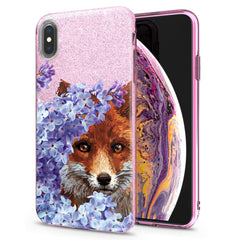 Lex Altern iPhone Glitter Case Floral Fox