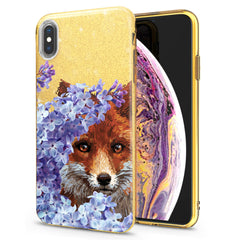 Lex Altern iPhone Glitter Case Floral Fox