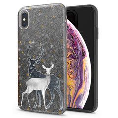 Lex Altern iPhone Glitter Case Couple Deer