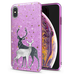 Lex Altern iPhone Glitter Case Couple Deer