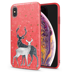 Lex Altern iPhone Glitter Case Couple Deer