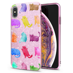 Lex Altern iPhone Glitter Case Colored Cats