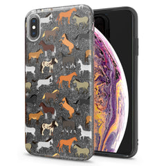 Lex Altern iPhone Glitter Case Horse Pattern