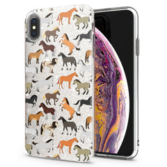 Lex Altern iPhone Glitter Case Horse Pattern