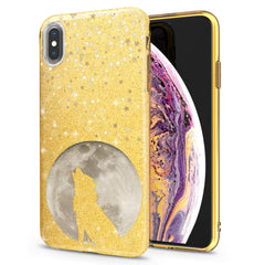 Lex Altern iPhone Glitter Case Howling Wolf