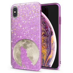 Lex Altern iPhone Glitter Case Howling Wolf