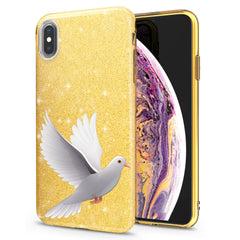 Lex Altern iPhone Glitter Case White Dove