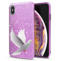 Lex Altern iPhone Glitter Case White Dove