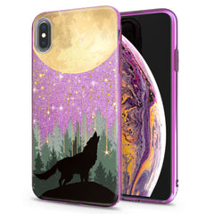 Lex Altern iPhone Glitter Case Forest Wolf